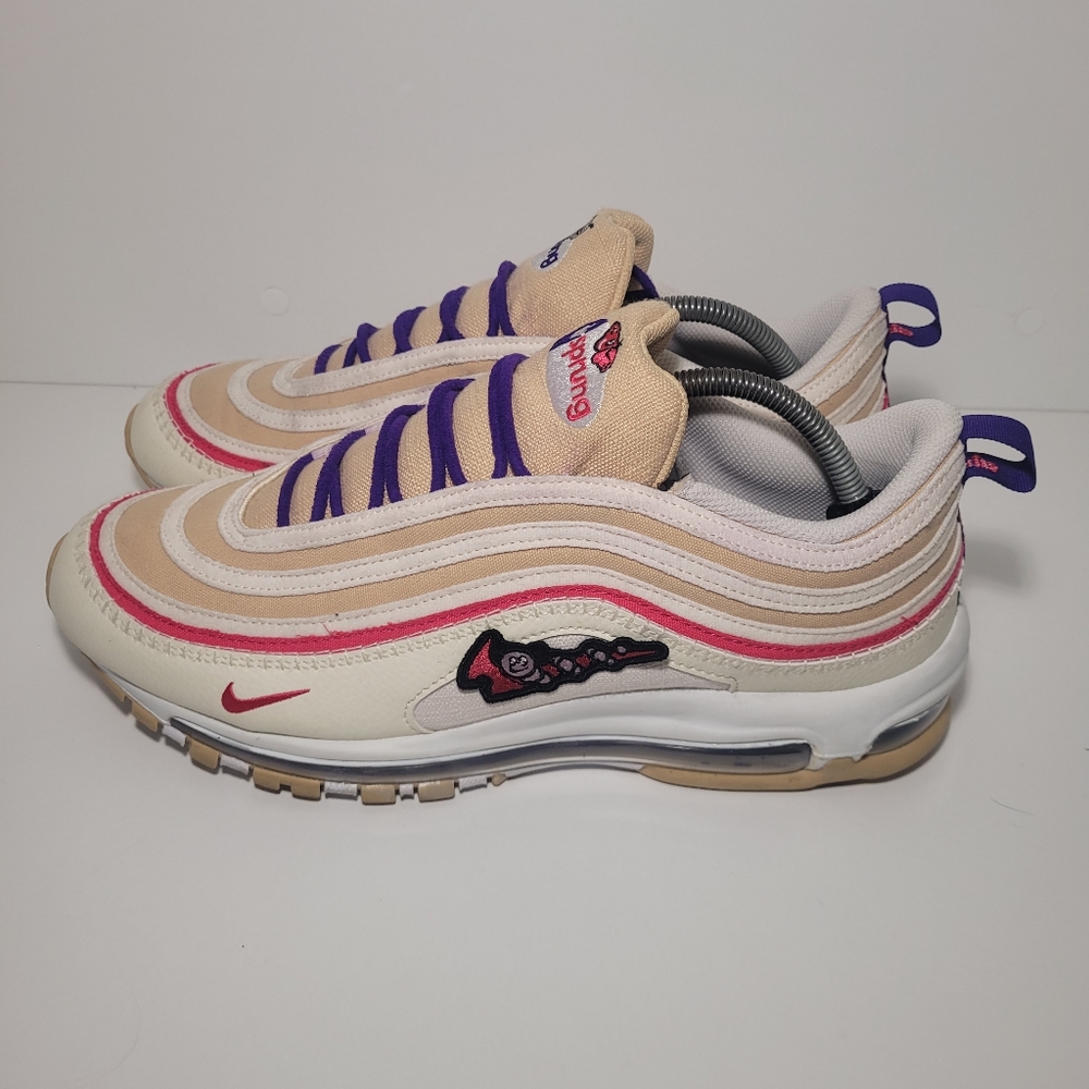 Nike Air Max '97 SE "Air Sprung" Sesame Electro Purple DH4759-200 Mens 11.5
